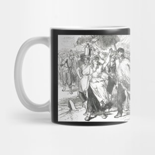 Pétroleuses in Paris, Bloody Week, 1871.  The last days of the Paris commune Mug